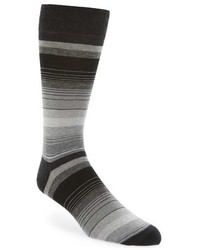 John W. Nordstrom Gradual Stripe Cotton Cashmere Blend Socks