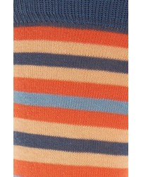 Lorenzo Uomo Stripe Organic Cotton Blend Socks