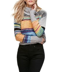 Free People This That Mix Stitch Stripe Sweater