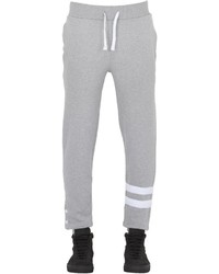 Grey Horizontal Striped Sweatpants