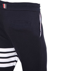 Thom Browne Intarsia Stripes Cotton Jogging Pants