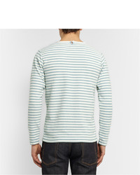 VISVIM Border Striped Cotton T Shirt