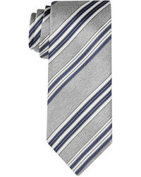Hugo Boss Boss By Grey Stripe Slim Tie