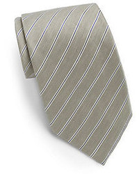 Corneliani Linensilk Racing Stripe Tie