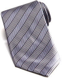 Stefano Ricci Mixed Stripe Silk Tie Gray