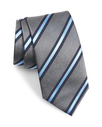 David Donahue Repp Stripe Silk Tie