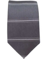 The Tie Bar Ripon Horizontal Stripe Gray