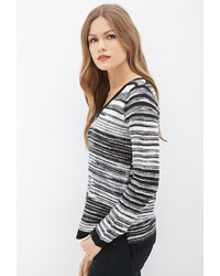 Forever 21 Contemporary Striped V Neck Sweater