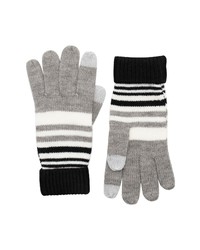 kate spade new york Stripe Gloves In Black Multi At Nordstrom