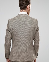Selected Homme Houndstooth Wedding Suit Jacket With Stretch