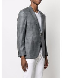 Canali Houndstooth Check Single Breasted Blazer