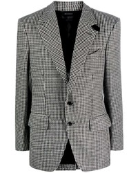 Tom Ford Houndstooth Pattern Single Breasted Blazer