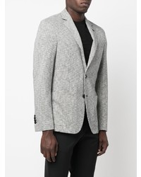 Karl Lagerfeld Houndstooth Pattern Single Breasted Jacket