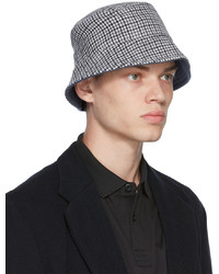 BOSS Grey Houndstooth Bucket Hat