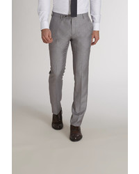 Grey Houndstooth Dress Pants
