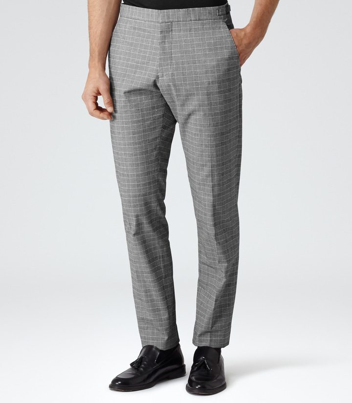 Reiss Seth Houndstooth Check Trousers | Where to buy & how to wear