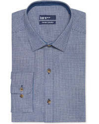 Bar III Carnaby Collection Slim Fit Houndstooth Dress Shirt