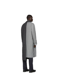 Loewe Grey Check Asymmetric Coat