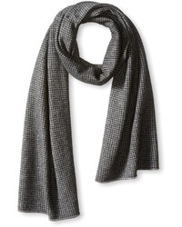 Thirty Five Kent Cashmere Houndstooth Scarfgrey