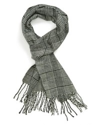 Topman Houndstooth Plaid Scarf