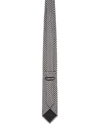 Tom Ford Black White Jacquard Tie