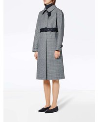 MACKINTOSH Houndstooth Bonded Wool Fly Fronted Trench Coat Lr 061