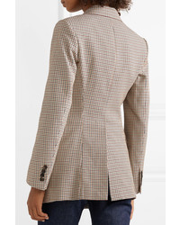 Theory Houndstooth Cotton And Wool Blend Blazer