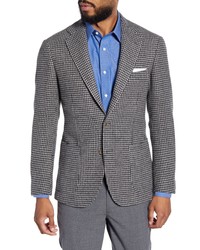 Ring Jacket Trim Fit Houndstooth Check Wool Sport Coat
