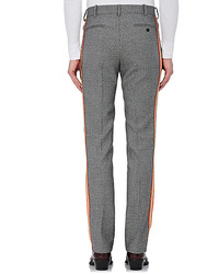 Calvin Klein 205w39nyc Stripe Appliqud Wool Trousers