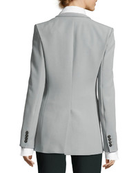 Theory Camogie Double Breasted Power Jacket Gray