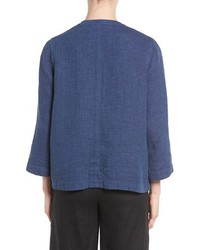 Eileen Fisher Double Weave Organic Linen Cotton Jacket