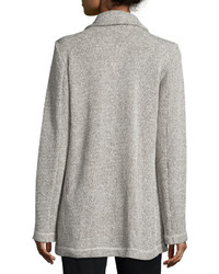 Eileen Fisher Twisted Terry Long Jacket Petite