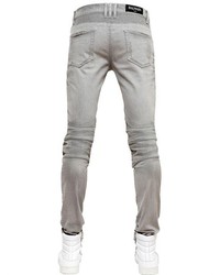 Balmain 16cm Stretch Cotton Denim Jeans