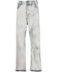 Laneus Bleached Wash Denim Jeans