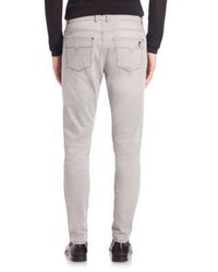Versace Collection Slim Fit Distressed Jeans