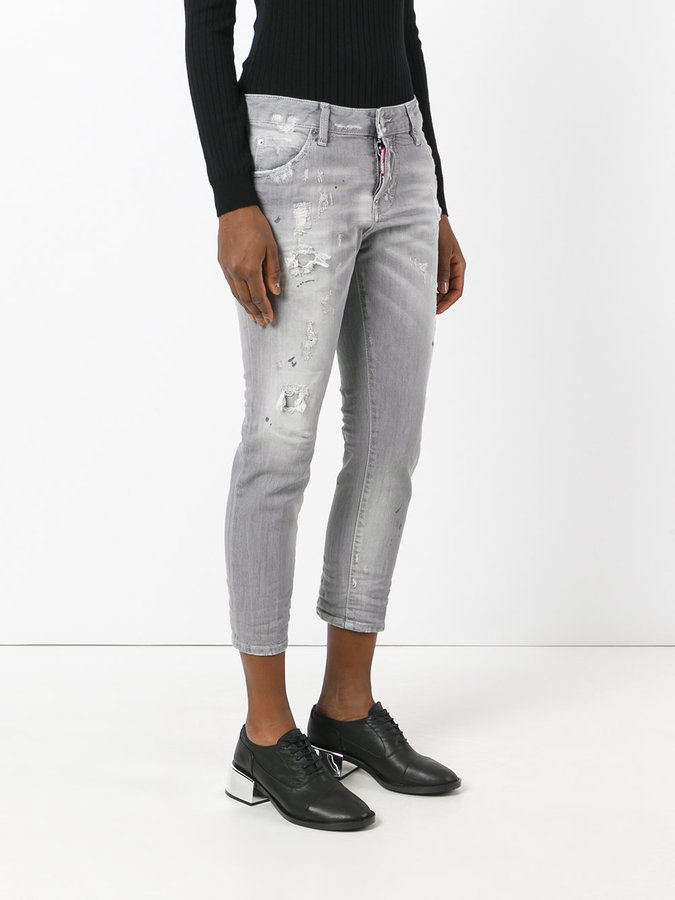 Dsquared2 Cool Girl Cropped Jeans, $276 | farfetch.com | Lookastic