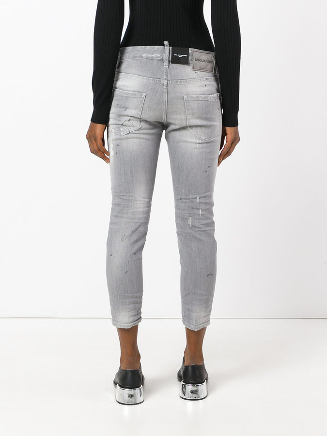 Dsquared2 Cool Girl Cropped Jeans, $276 | farfetch.com | Lookastic
