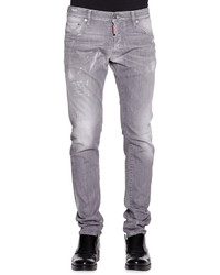 DSQUARED2 Cool Guy Slim Fit Gray Distressed Jeans