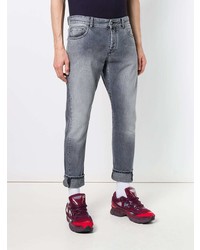 Marcelo Burlon County of Milan Cropped Faded Jeans