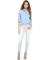 7 For All Mankind Cropped Skinny Jeans