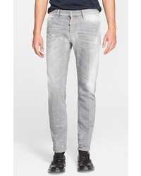 DSQUARED2 Dean Distressed Straight Leg Jeans