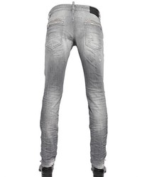 DSquared 18cm Grey Wash Stretch Denim Jeans
