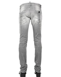 DSQUARED2 18cm Slim Fit Grey Wash Stretch Jeans