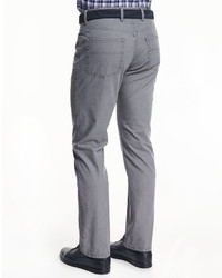 Ermenegildo Zegna Five Pocket Slim Fit Denim Jeans Light Gray