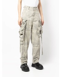 Julius Gas Mask Bleached Cargo Jeans