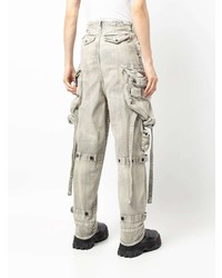 Julius Gas Mask Bleached Cargo Jeans