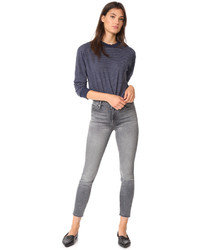 Mother High Waist Looker Ankle Fray Jeans