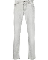 Dolce & Gabbana Logo Patch Slim Fit Jeans