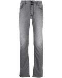 Jacob Cohen Logo Patch Slim Fit Jeans