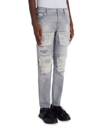 Marcelo Burlon County of Milan Marcelo Burlon Greg Straight Fit Biker Jeans